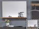 Garderobenspiegel >Birkenhead I< - 80x62,5x14cm (BxHxT)