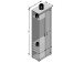 Garderobenschrank >Birkenhead< in Matera - 60x195x35cm (BxHxT)
