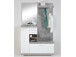 Kompaktgarderobe >Birkenhead< in Beton LA - 120x193,5x35,5cm (BxHxT)