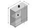 Kommode >Birkenhead I< - 80x90x35cm (BxHxT)