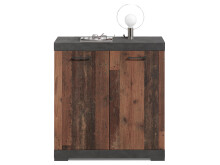 Kommode >Birkenhead< in Matera /Old Style dunkel - 80x90x35cm (BxHxT)