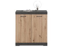 Kommode >Birkenhead< in Matera / Artisan Eiche Nachbildung - 80x90x35cm (BxHxT)