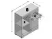Kommode >Birkenhead II< - 80x90x35cm (BxHxT)