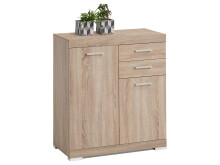 Kommode >Birkenhead II< in Eiche - 80x90x35cm (BxHxT)
