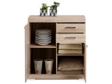 Kommode >Birkenhead II< in Eiche - 80x90x35cm (BxHxT)