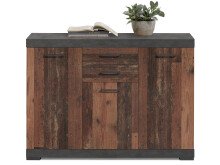 Kommode >Birkenhead< in Matera Old Style dunkel - 120x90x35cm (BxHxT)