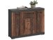 Kommode >Birkenhead< in Matera Old Style dunkel - 120x90x35cm (BxHxT)