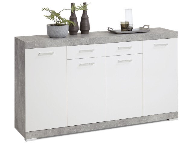 Kommode >Birkenhead< in Beton LA - 160x90x35cm (BxHxT)