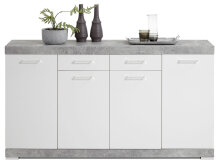 Kommode >Birkenhead< in Beton LA - 160x90x35cm (BxHxT)