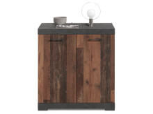 Kommode >Birkenhead< in Matera Old Style dunkel - 80x90x50cm (BxHxT)