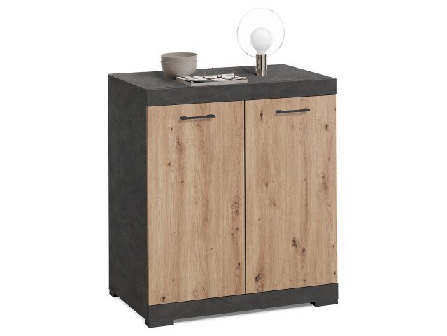Kommode >Birkenhead< in Matera Artisan Eiche - 80x90x50cm (BxHxT)