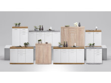 Kommode >Birkenhead< in Eiche - 80x90x50cm (BxHxT)