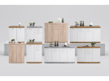 Kommode >Birkenhead< in Eiche - 80x90x50cm (BxHxT)