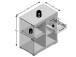 Kommode >Birkenhead< in Matera Old Style dunkel - 80x90x50cm (BxHxT)