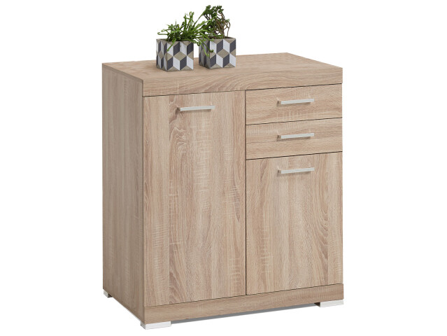 Kommode >Birkenhead< in Eiche - 80x90x50cm (BxHxT)