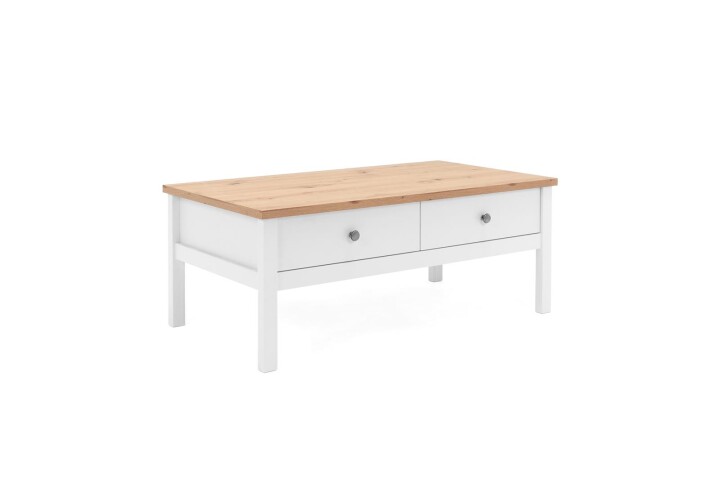 Couchtisch >Batley< in Weiß - 100x40x55cm (BxHxT)