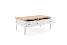 Couchtisch >Batley< in Weiß - 100x40x55cm (BxHxT)