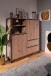 Highboard >Arvada< in Artisan Eiche aus MDF - 120x140x40cm (BxHxT)
