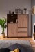 Highboard >Arvada< in Artisan Eiche aus MDF - 120x140x40cm (BxHxT)
