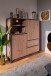 Highboard >Arvada< in Artisan Eiche aus MDF - 120x140x40cm (BxHxT)