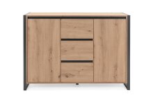 Kommode >Arvada< in Artisan Eiche aus MDF - 120x88x40cm (BxHxT)