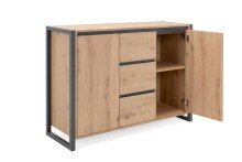 Kommode >Arvada< in Artisan Eiche aus MDF - 120x88x40cm (BxHxT)