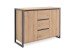 Kommode >Arvada< in Artisan Eiche aus MDF - 120x88x40cm (BxHxT)