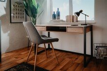 Schreibtisch >Arvada< in Artisan Eiche aus MDF - 120x75x60cm (BxHxT)