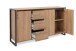 Sideboard >Arvada< in Artisan Eiche aus MDF - 160x88x40cm (BxHxT)