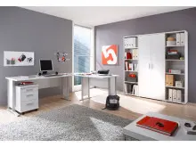 Büro-Set in Weiß aus Metall