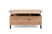 Couchtisch >Como< in Artisan-Eiche Nachbildung - 103x42x67cm (BxHxT)