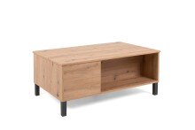 Couchtisch >Como< in Artisan-Eiche Nachbildung - 103x42x67cm (BxHxT)