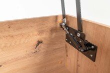 Couchtisch >Como< in Artisan-Eiche Nachbildung - 103x42x67cm (BxHxT)
