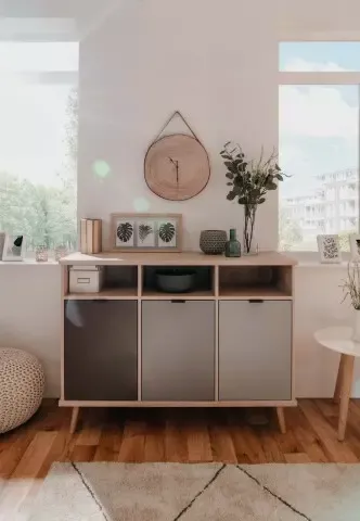 Sideboard >Epik< in Elegance Endgrain - 120x88x40cm (BxHxT)