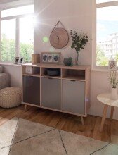 Sideboard >Epik< in Elegance Endgrain - 120x88x40cm (BxHxT)