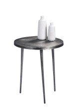 Beistelltisch >Velbert I< in Silber aus Metallguss...