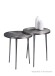Beistelltisch >Velbert I< in Silber aus Metallguss - 40x46x40cm (BxHxT)