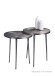 Beistelltisch >Velbert II< in Silber aus Metallguss - 40x50x40cm (BxHxT)