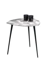 Beistelltisch >Kleve II< in Silber aus Metallguss -...