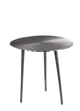 Beistelltisch >Detmold II< in Silber aus Metallguss...