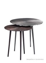 Beistelltisch >Detmold II< in Silber aus Metallguss...