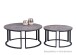 Couchtisch >Arnsberg< in Rostoptik aus MDF - 80x38x80cm (BxHxT)
