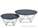 Couchtisch >Dorsten< in Schwarz Grau aus Glas - 90x36x90cm (BxHxT)
