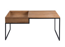 Couchtisch >Plauen< in Braun aus MDF - 105x45x66cm (BxHxT)