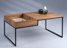 Couchtisch >Plauen< in Braun aus MDF - 105x45x66cm (BxHxT)