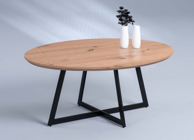 Couchtisch >Erft< in Artisaneiche aus MDF - 90x39x70cm (BxHxT)