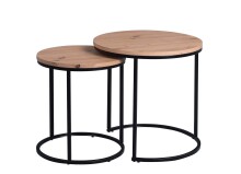 Couchtisch >Erft< in Artisaneiche aus MDF - 50x52x50cm (BxHxT)