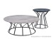 Couchtisch >Ahlen< in Keramikoptik aus Glas - 90x35x90cm (BxHxT)