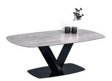 Couchtisch >Rastatt< in Keramikoptik aus Glas - 120x44x70cm (BxHxT)