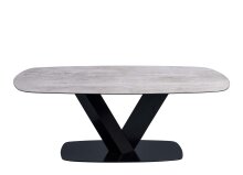Couchtisch >Rastatt< in Keramikoptik aus Glas - 120x44x70cm (BxHxT)